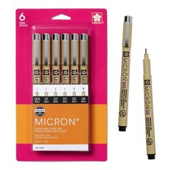 SAKURA Pigma Micron Fineliner Pens Archival Black Ink Pens Pens for Writing…