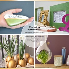 Metallic Acrylic Paint – 1.52 Fl Oz Gold for Wood, Glass, Porcelain Projects
