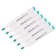 Acrylic Paint Marker Pens, 6Pcs Acrylic Paint Pens Art Marker Pen, Teal Green