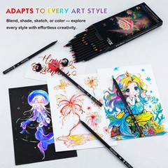 24-Pack Rainbow Color Pencils for Kids & Adults â€“ Multi-Color Drawing Set
