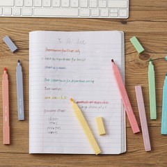 Mr. Pen- Aesthetic Cute Pastel Highlighters Set, 8 Pcs, Chisel Tip, Candy Colors