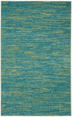 3′ X 5′ Blue And Green Indoor Outdoor Area Rug