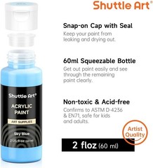 80 Color Acrylic Paint Master Set for Kids & Artists—Perfect for All Surfaces