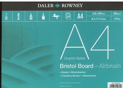 DALER ROWNEY BRISTOL BOARD PADS – A4 (250gsm) Great With Air Brush