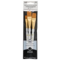Plaid Nylon Brush Set, 50559 Brown (3-Piece) Paint Brush