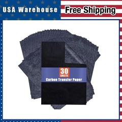 30 Pcs A4 Carbon Graphite Transfer Paper for Tracing Drawing Wood Fabric Canvas