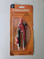 Fiskars Compass & Protractor Set 01-005659