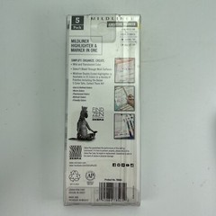 Zebra Mildliner Double Ended Highlighter Marker Set/Brush Pen Marker Set 5 each