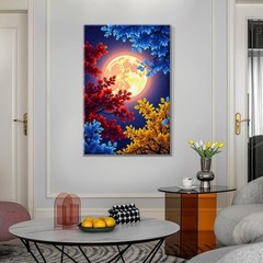 Paint by Numbers Kit for Adults with Frame Moon Adult Paint by Number Kits Fr…