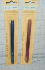 Crafters Square Metallic Marker Fine Tip Acid-Free Rose Gold & Blue Fast Ship