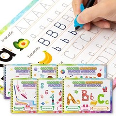Large Size Magic Practice Copybooks for Kids Reusable Handwriting Workbooks f…