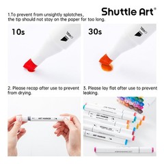 51 Colors Alcohol Markers, 50 Colors Dual Tip Art Marker Set Plus 1 Colorless…
