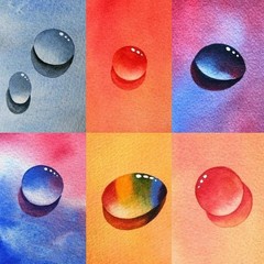 Square Watercolor Paper Pad Notebook 300gsm 3.9×3.9 Inch Black 30 Sheets