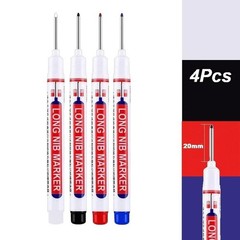 4-80Pcs 20mm Deep Hole Long Nib Head Marker For Metal Perforating Pen Waterproof