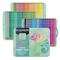 KALOUR PDAS 72+2 Count Macaron Pastel Colored Pencils for Adult Coloring Books,