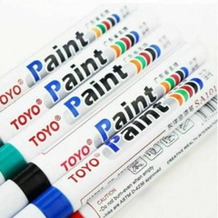 Toyo 6 Pack Blue Tire Lettering Paint Pen Waterproof Permanent
