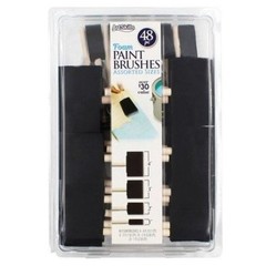 ArtSkills Craft Foam Paint Brush Set– 4 Sizes- 48 Pieces
