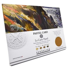 Sennelier La Carte Pastel Card Pochette 15.75 X 11 Earth Tones