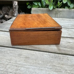 Antique Winsor & Newton Mahogany Artists Box – Pencils Pastels & Drawing Tools