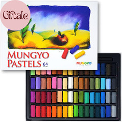 Soft Pastel Set – 64 Vibrant Colors for Artists | Smooth & Blendable | Square Sh