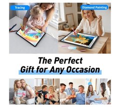 Rechargeable A4 Tracing Light Box Drawing Pad 9,000 Lux Brightness W/ Carry Bag