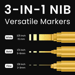 3PCS Jumbo Poster Markers 15mm Wide Tip Acrylic Paint Pen Thick Multi Colors New