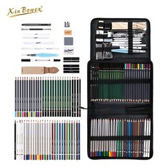 76PCS Professional Artist Pencils Set Drawing Sketching Colouring Art Kit Adult