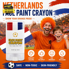 Face Body Paint Stick Red White Blue,France Netherlands Soccer Fan Face Paint Cr