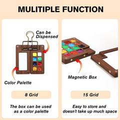 Mini Watercolor Paint Travel Set, Portable Pocket Size Water Color Painting Kit