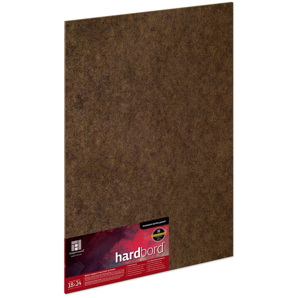 Hardboard Wood Painting Panel Museum Series Hardbord, 18 x 24, 1/8 Inch Flat …