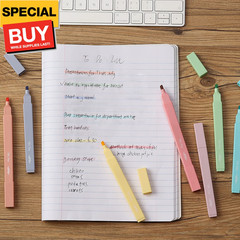 – Aesthetic Cute Pastel Highlighters Set, 8 Pcs, Chisel Tip, Candy Colors, No Bl