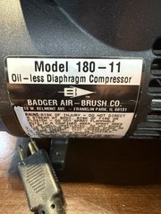 Badger Model 175 Air Brush With Badger Model 180-11 Compressor And Lots Of Parts