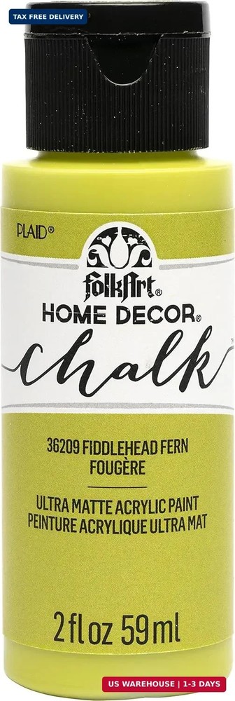 FolkArt Assorted Home Décor Acrylic Chalk Paint For Crafts, 2 fl oz Ultra Matte