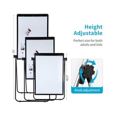 40″x28″ U Stand Double Sided Magnetic Dry Erase Board Easel Stand, Whiteboard…