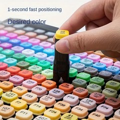262 Colors Dual Tip Twin Both Side Marker Pens Set Artist Sketch Water Drawing