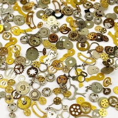 25 Unique Watch Gears Part Steampunk Lot Altered Art Movements Watchmaker Repair