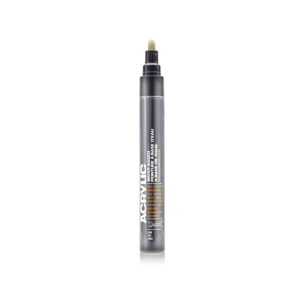 Single Montana Marker Acrylic Water Based Fine Tip Shock Black 2mm