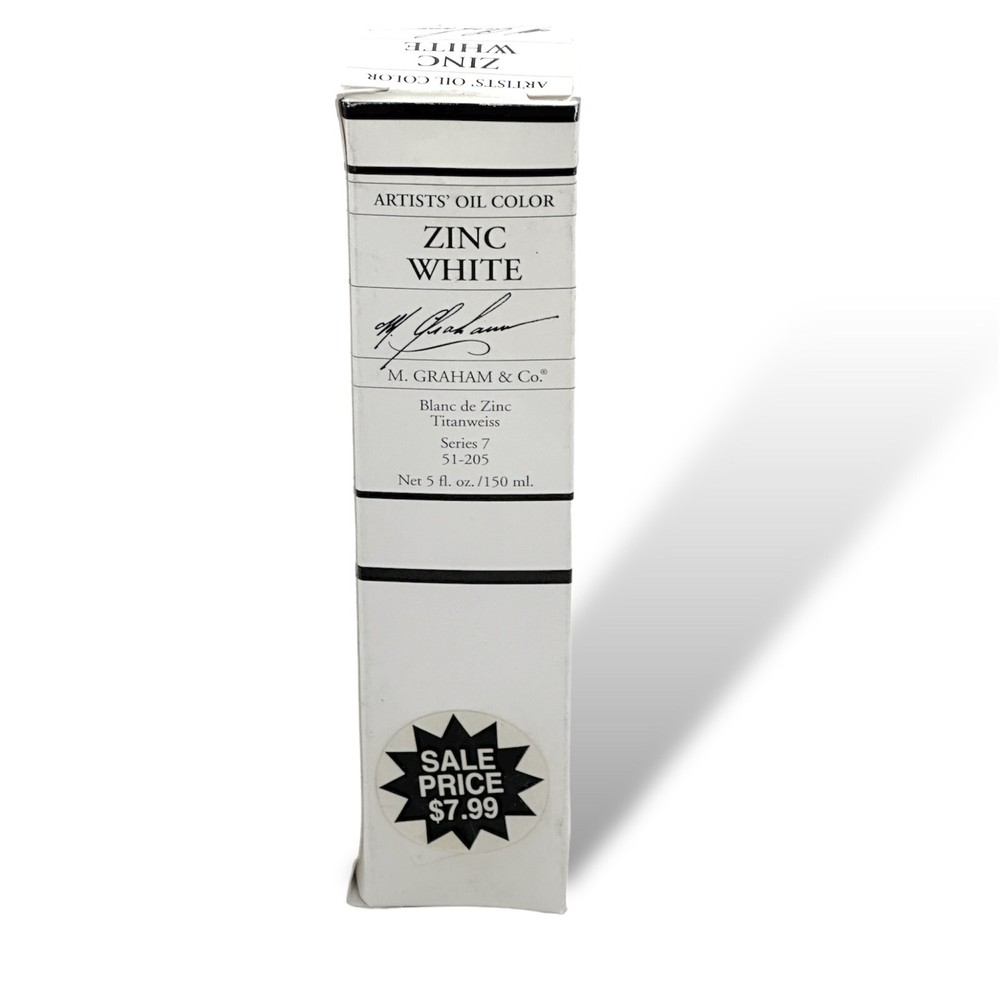 New M Graham & Co Oil Paint 5 oz Zinc White Series 7 51–205