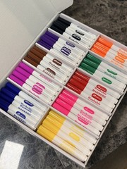 Madisi Washable Markers 240 Count – 10 Assorted Colors Bulk Pack Art Supplies