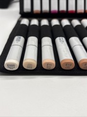 Copic Sketch Alcohol Markers Lot of 45 Dual Tip Assorted Colors Art Pen