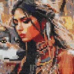 CEOVR American Native Indian Woman Diamond Art 12×16 inches, CM003-Indian