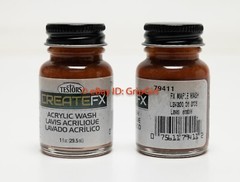 TESTORS CreateFX Model Paint Weathering Stain Enamel 79411 FX Maple Wash 1oz