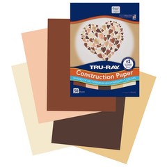 Tru-Ray Shades of Me Construction Paper 9×12 9″ x 12″, Assorted Skin Tones