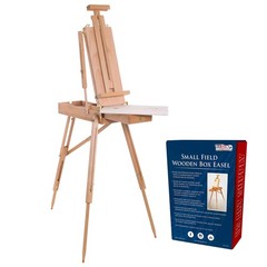 U.S. Art Supply Coronado Small Wooden French Style Field Wood Box Easel