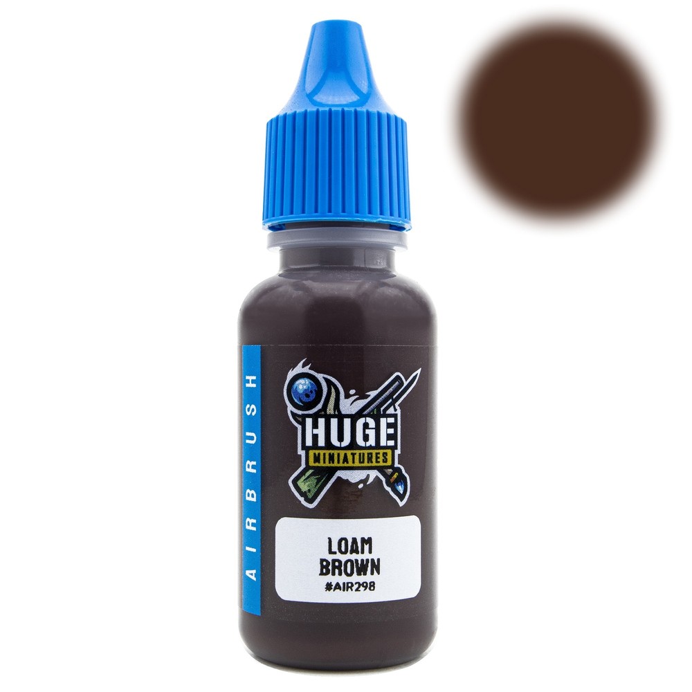 Huge Miniatures Airbrush Paint, Loam Brown Acrylic Model Color – 17ml Bottle