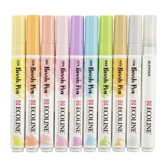 Royal Talens Ecoline Brush Pen Pastel Set of 10
