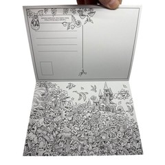 Kerby Rosanes Animorphia Postcards 20 Cards to Colour Art Book Animals