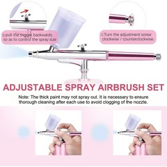 Rechargeable Cordless Airbrush Compressor Kit Portable Handheld Airbrush Gun Set