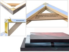 DIY Wood Stretcher Bars for Canvas, Solid Wood Frame Kit, Easy to Assemble, G…