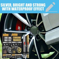 6x Liquid Chrome Marker Chrome Paint Pen Reflects Gloss Metal Mirror Marker USA
